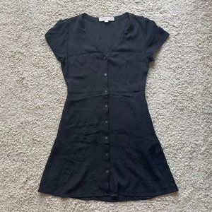 Loft Button Down Little Black Dress - Petite